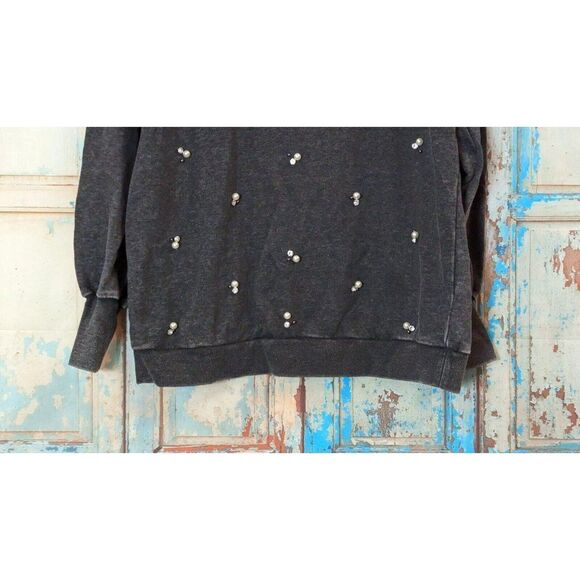 Wit & Wisdom Womens Size Large Gray Crew Neck Long Sleeve Pullover Sweater - Picture 5 of 9